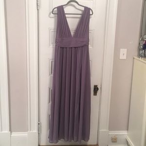 Long, lilac gown